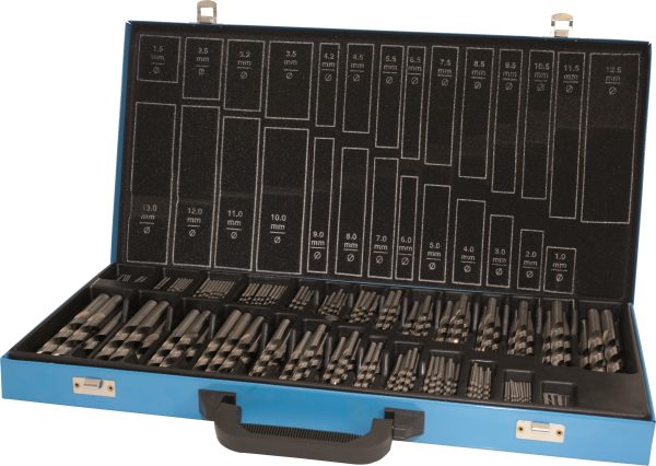 Coffret 230p Forêts Rectifiés DIN338 HSS 1-13/0,5mm