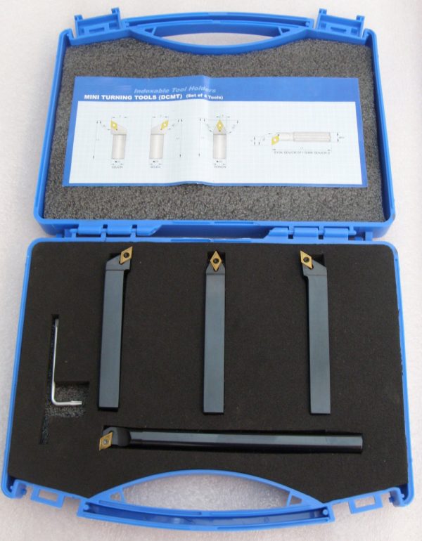 Coffret de 4 Outils de Tournage à Plaquette Carbure interchangeable 16X16